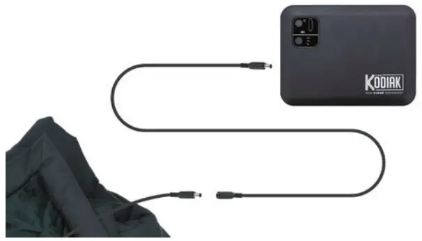 KODIAK B07JQ979XC Battery Powered Heating Blanket - battery pack 5