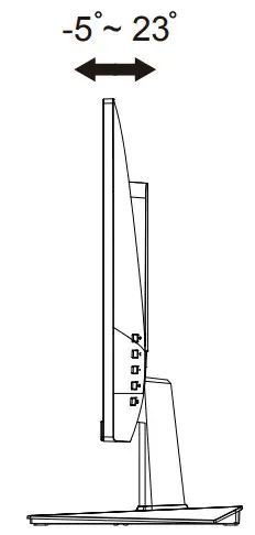 ASUS VA247HE LED Eye Care Monitor - Adjusting the monitor