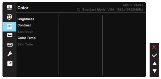 ASUS VA247HE LED Eye Care Monitor - Color