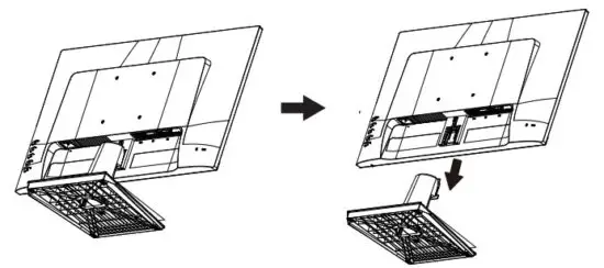 ASUS VA247HE LED Eye Care Monitor - VESA wall