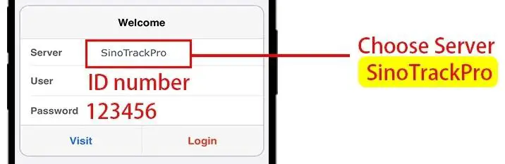 Sin Track GPS Tracker With Read data from - CLOSE SERVER