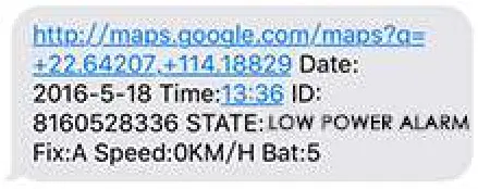 Sin Track GPS Tracker With Read data from - MASSAGE6