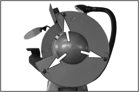 CBG6250L - REPLACING THE GRINDING WHEELS