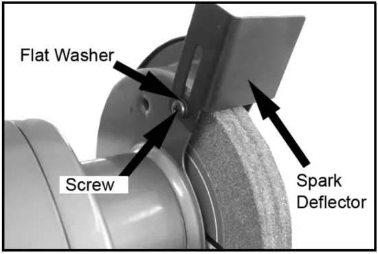 Clarke CBG6250L - INSTALLING THE SPARK DEFLECTORS