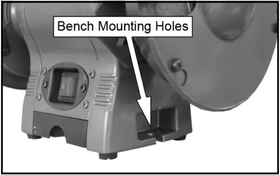 Clarke CBG6250L - MOUNTING hole