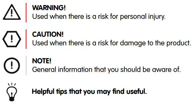 Elvita CGS36235V Electric cooker User Manual - Admonitions