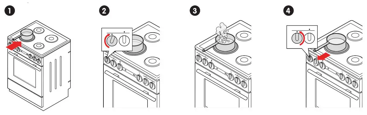 Elvita CGS36235V Electric cooker User Manual - Cooking