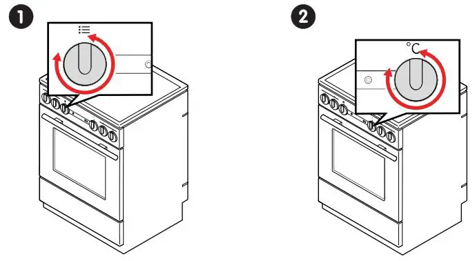 Elvita CGS36235V Electric cooker User Manual - Select cooking mode and temperature