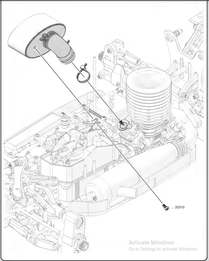 HoBao Hyper VS2 Nitro Buggy yellow body 48