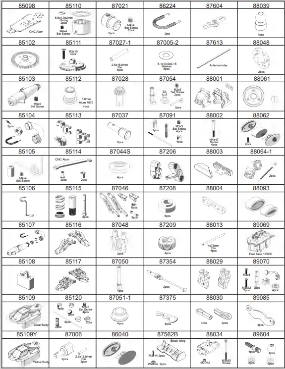 HoBao Hyper VS2 Nitro Buggy yellow body 55
