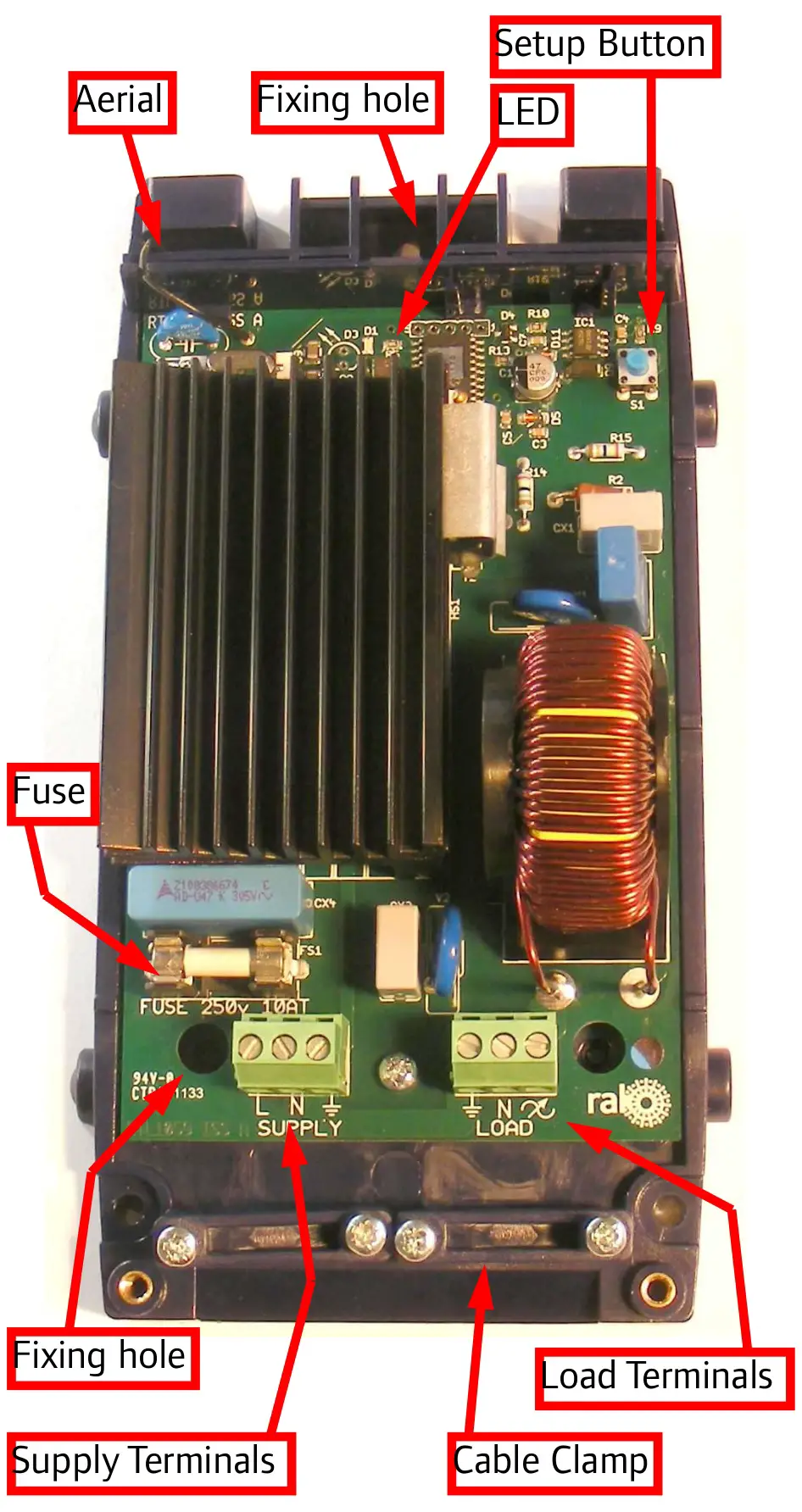 rako RML1200 Digital Hard Fired Leading Edge Dimmer Module - Figure 1