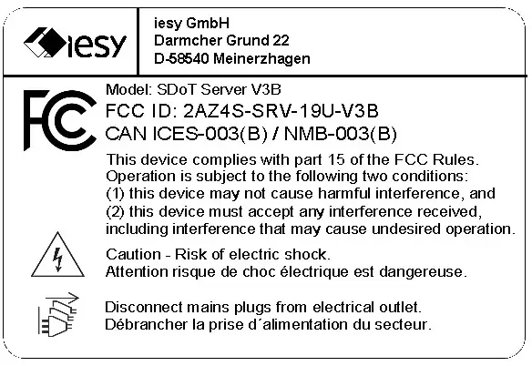 iesy SDoT Server V3B 19 Inch Rack Server - Figure 16