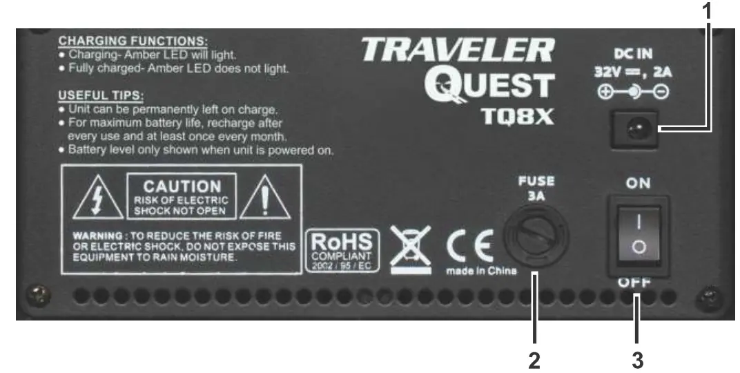 TRAVERLER QUEST TQ8X Portable Rechargeable Speaker System - fig 1