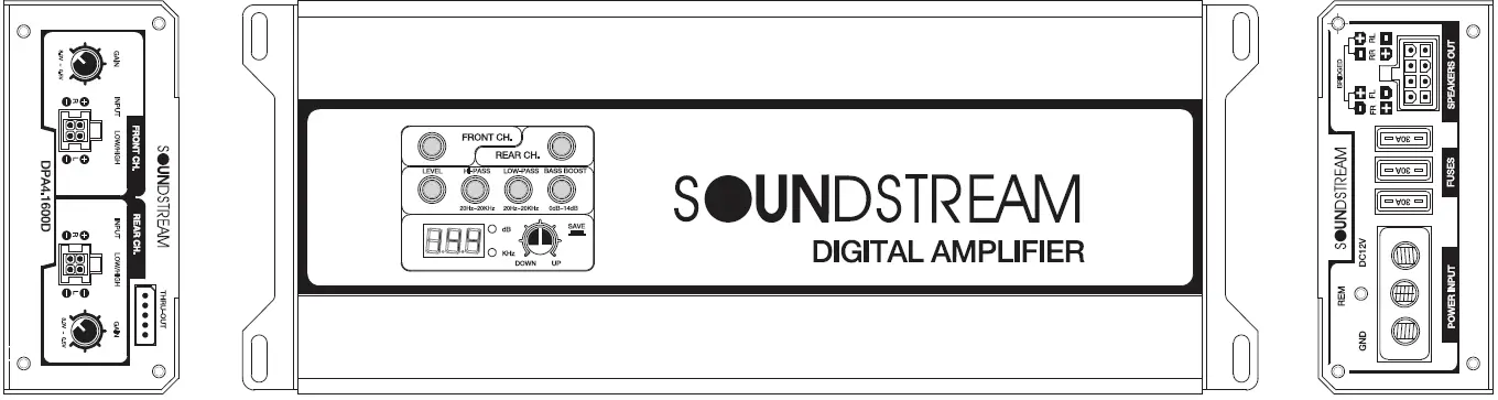 SOUNDSTREAM DPA4.1600D Class D Car Audio 01