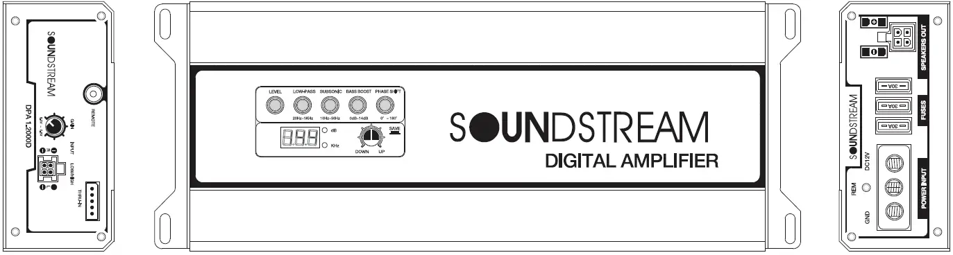 SOUNDSTREAM DPA4.1600D Class D Car Audio 02