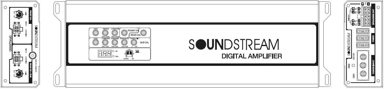 SOUNDSTREAM DPA4.1600D Class D Car Audio 03