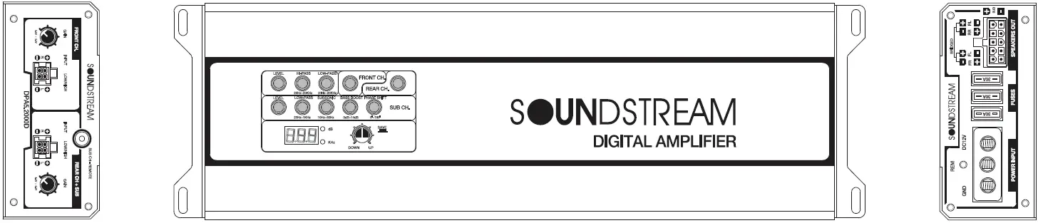 SOUNDSTREAM DPA4.1600D Class D Car Audio 16