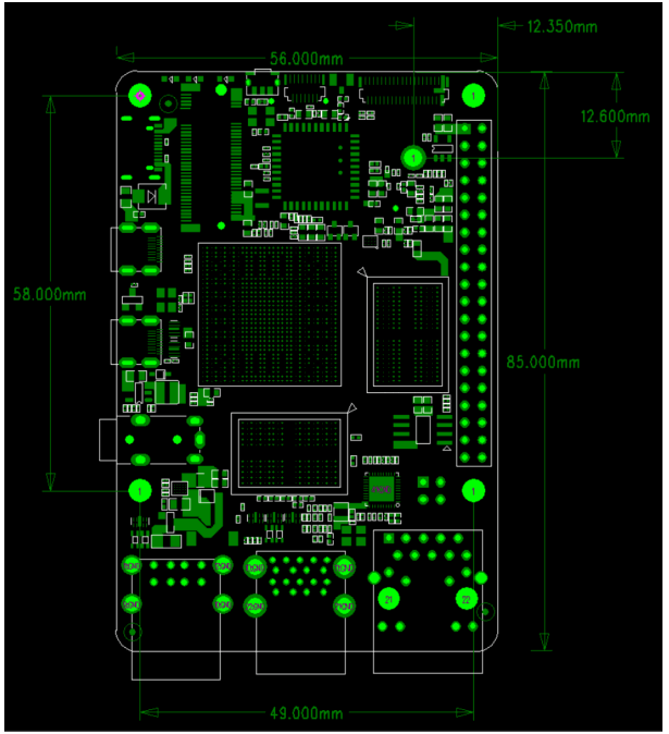 radxa ROCK Pi 4C Plus Single Board Computer with Dual HDMI - fig1