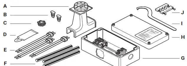 nvent RAYCHEM JBM-100-STB NEMA 4X-Rated Connection Kit - fig