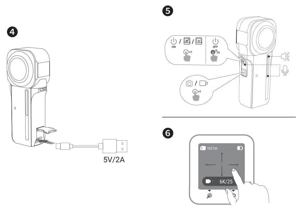 Hashmi Insta360 ONE RS Edition Camera User Guide - How to use