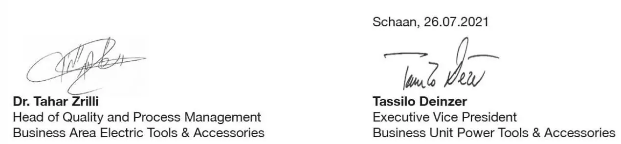 HILTI WSR 900-PE Variable Corded Reciprocating Saw Instruction Manual - Signature
