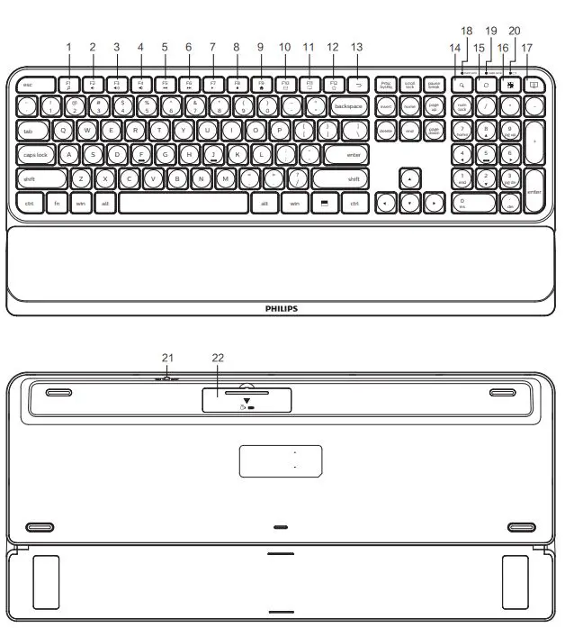 PHILIPS-SPT6507B-5000-Series-Keyboard-Mouse-Combo-fig-1