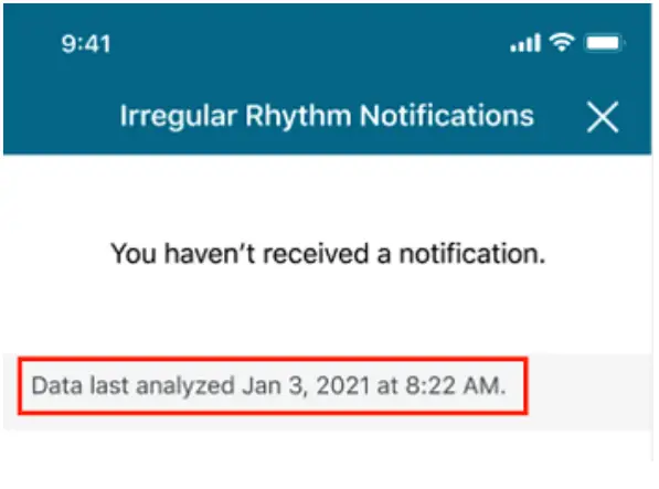 fitbit Irregular Rhythm Notifications Software only Mobile Medical Phone notification - data stored