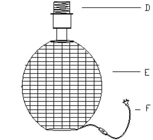 Lucci decor Otto 1 Light Round Table Lamp B1
