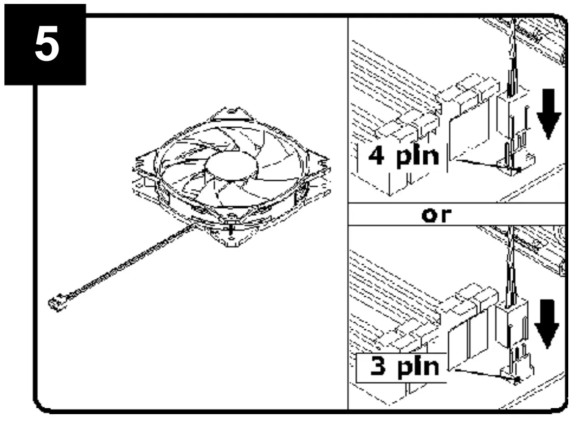 gembird CPU-HURACAN-ARGB-X140 CPU Cooling Fan 12 cm 100 W Multicolor LED 4 Pin Installation For Intel