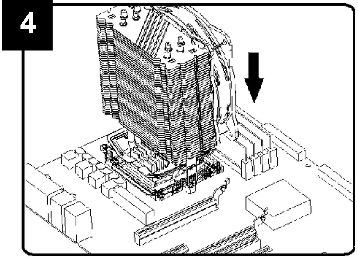 CPU-HURACAN-ARGB-X140 CPU Cooling Fan 12 cm 100 W Multicolor LED 4 Pin Installation For AMD