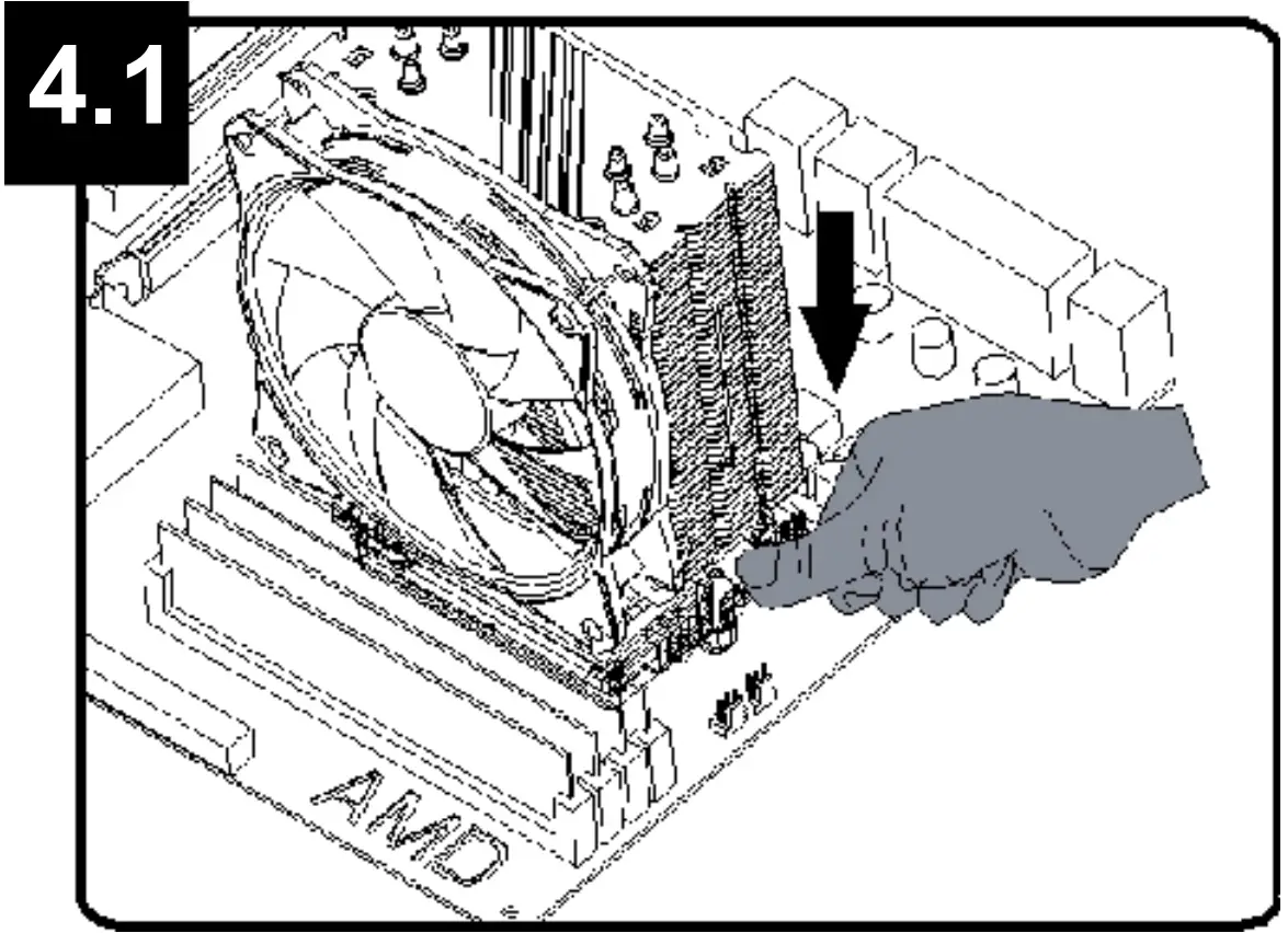 CPU-HURACAN-ARGB-X140 CPU Cooling Fan 12 cm 100 W Multicolor LED 4 Pin Installation For AMD