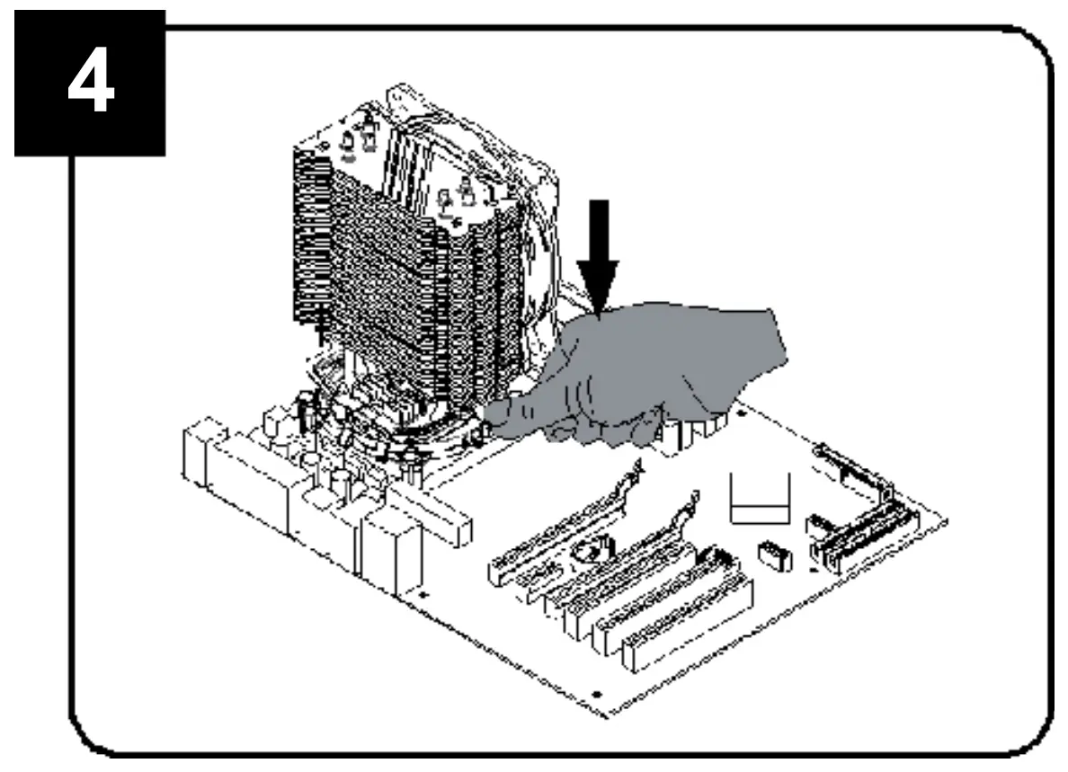 gembird CPU-HURACAN-ARGB-X140 CPU Cooling Fan 12 cm 100 W Multicolor LED 4 Pin Installation For Intel