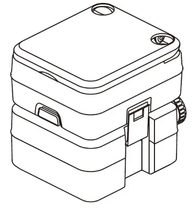 KOMODO 20L Portable Toilet KDPOR20TLTB - 1
