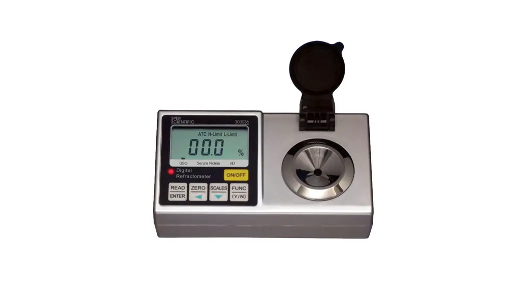 Sper Scientific 300033 Lab Digital Refractometer Instruction Manual