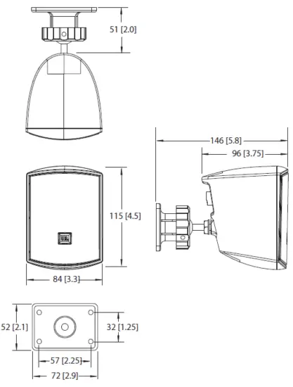 JBL-52-WH-Surface-Mount-Satellite-Speaker-for-Subwoofer-FIG-2
