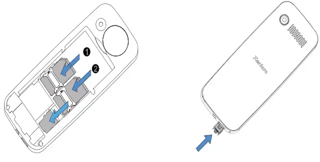 PHILIPS E125 Xenium Mobile Phone - 3