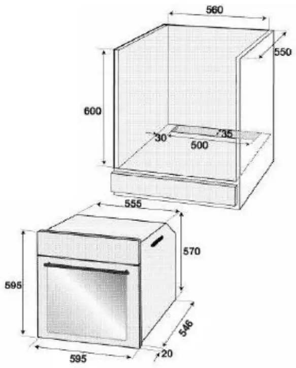 JOCEL JFE014597 Built-in Microwave Oven - Fig 2