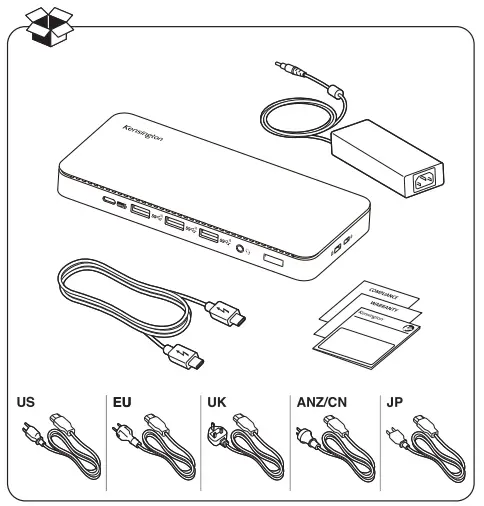Kensington SD4839P USB-C Triple Video Driverless Dock 1
