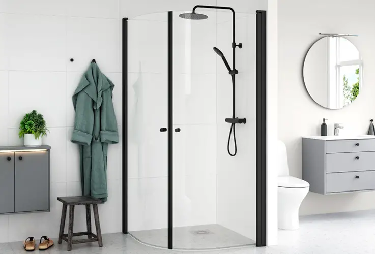 Gustavsberg LOGIC VZ 100 Bath Screen Elox-Gloss-fig1