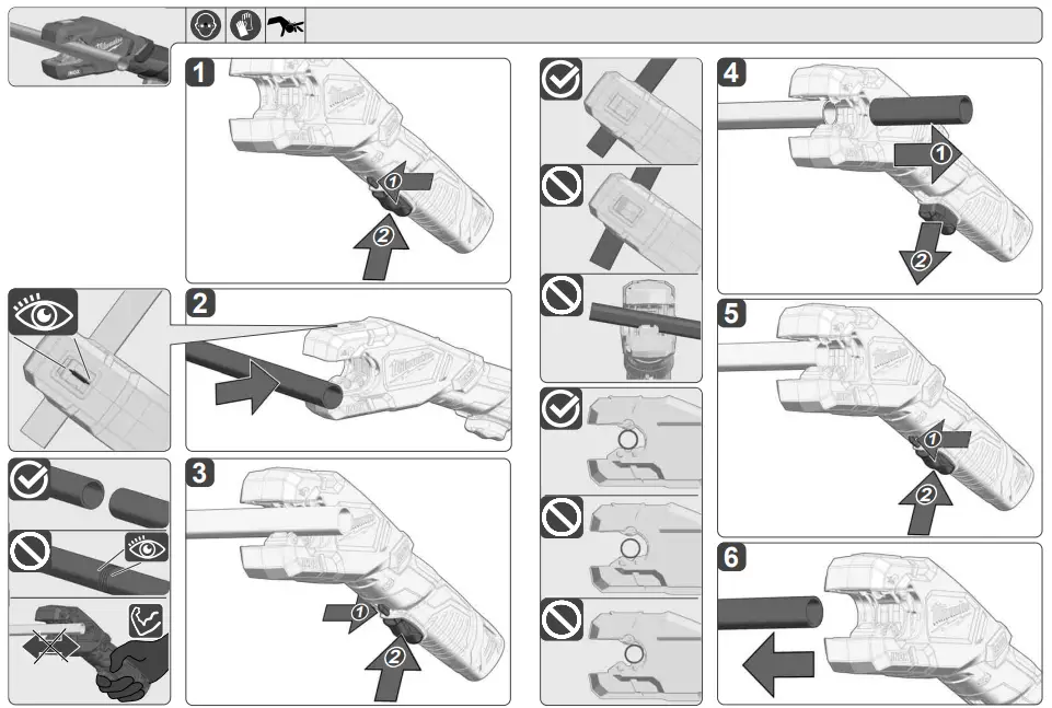 milwaukee M12 PCSS 12v Raptor Stainless Steel Pipe Cutter - fig4