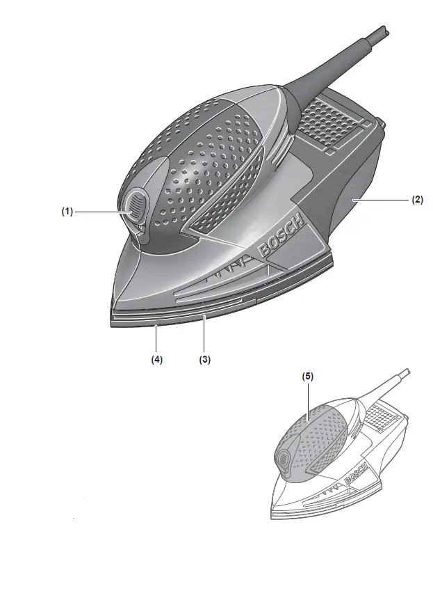 BOSCH PSM 100 80 Watt Electric Multi Detail Palm Sander Kit-1