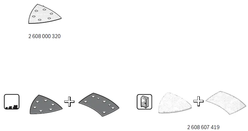 BOSCH PSM 100 80 Watt Electric Multi Detail Palm Sander Kit-6