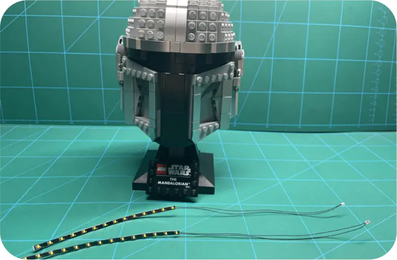 GAME OF BRICKS Light Kit for The Mandalorian Helmet Step 1_C