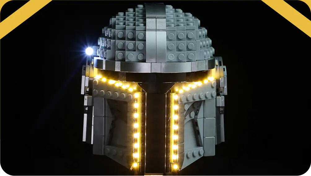 GAME OF BRICKS Light Kit for The Mandalorian Helmet