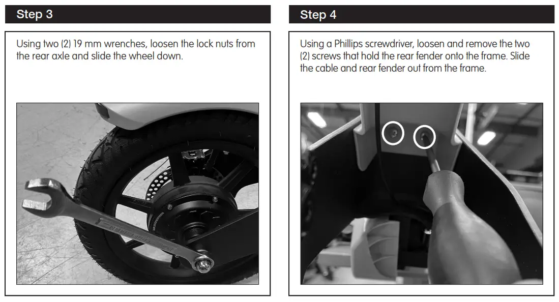 Razor W15110710063 Vector Rear Fender Replacement - fig