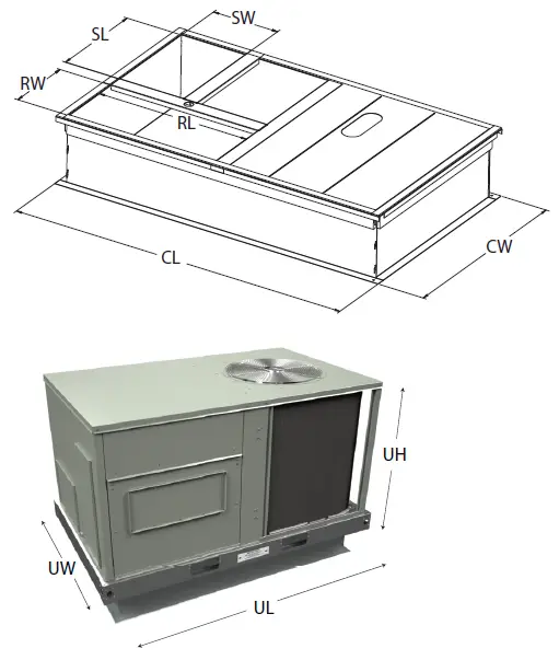 TRANE-Foundation-3-to-5-Tons-Packaged-Rooftop-Units-Cooling-and-Gas-Electric-fig-1
