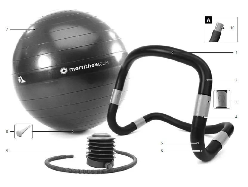 merrithew Halo Trainer-Plus-with-Stability-Ball-and-Pump-for-Pilates-fig- (3)