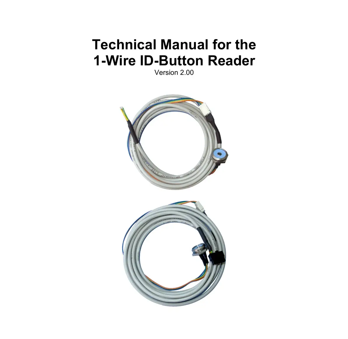 Logic IO RT-O-1W-IDRD2 1 Wire ID Button Reader User Manual