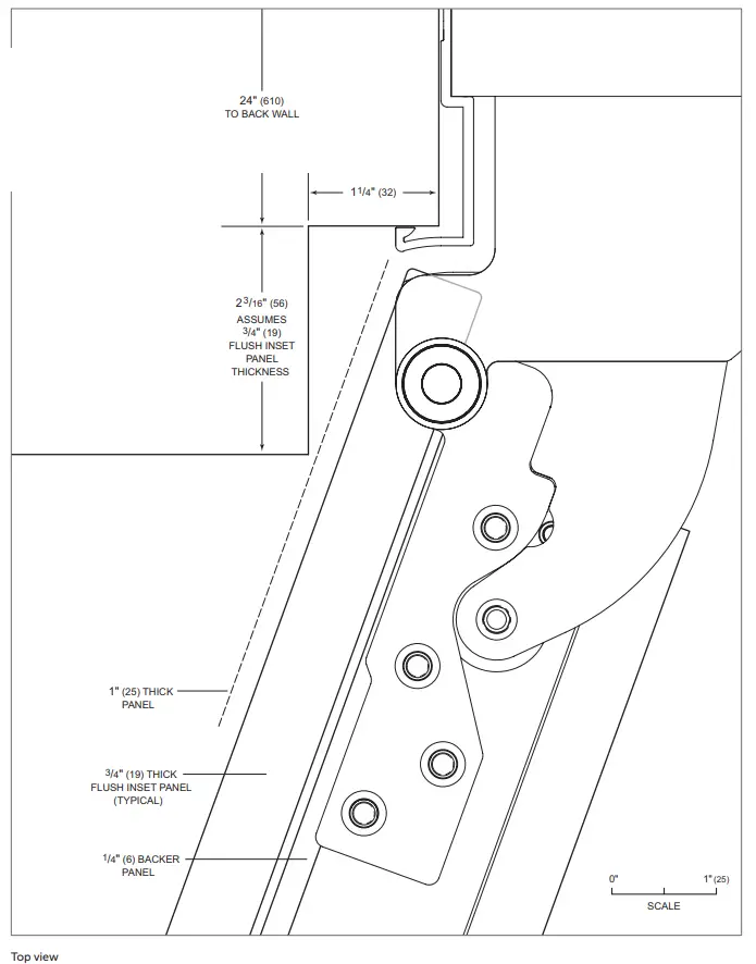 SUB-ZERO Classic Series Triple Flush Inset fig 10