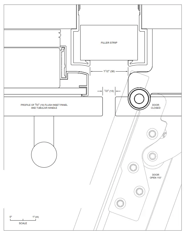 SUB-ZERO Classic Series Triple Flush Inset fig 11